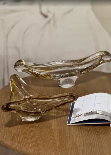 Ваза фигурная из стекла Komo средняя 35х15,5 см