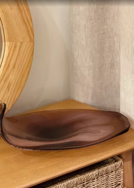 Блюдо стеклянное Dragon 40х30,5х13 см фото №1