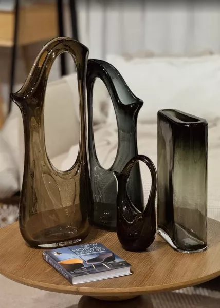 Ваза стеклянная Devali средняя, 12,5х9х30 см