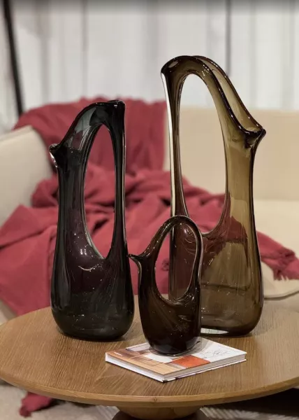 Ваза стеклянная Devali высокая, 12,5х9х32 см