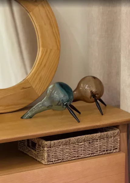 Фигура из стекла Alert 22х16х16 см, бежевая