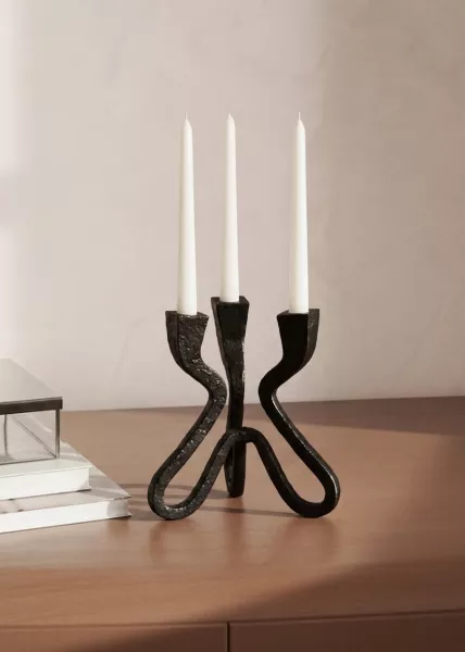 Подсвечник Elysia 22х24 см, черный фото №1