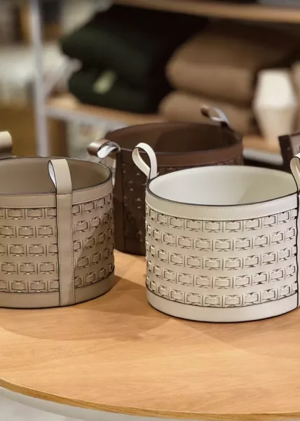 Корзина для хранения с двумя ручками Ivand 28x28,5 см, натуральный