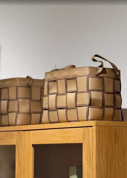 Корзина для хранения с двумя ручками Brownie 46x30x31 см, натуральный фото №3