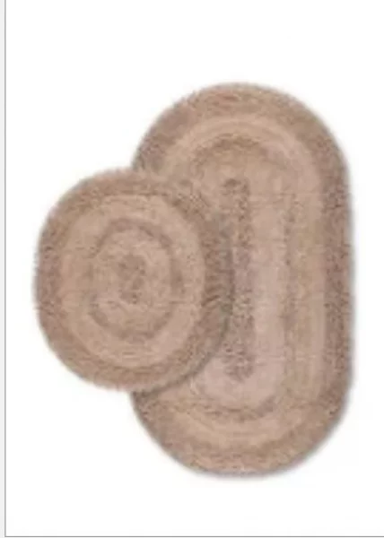 Набор ковриков для ванной Apollo 60*100+50*60 см, 100% хлопок, бежевый фото №1