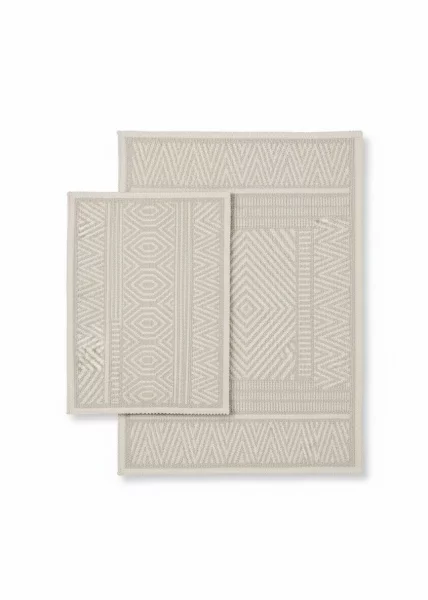 Набор ковриков для ванной Hat 60*100+50*60 см, 100% хлопок, экрю фото №1
