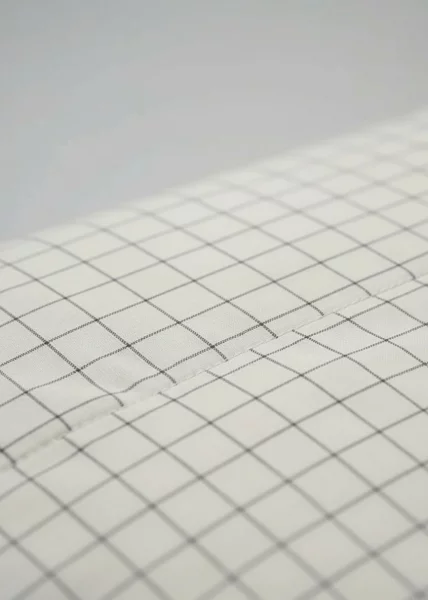 Комплект из 2-х наволочек из вареного хлопка, 50х70, на пуговицах, клетка белая, Amphora фото №4