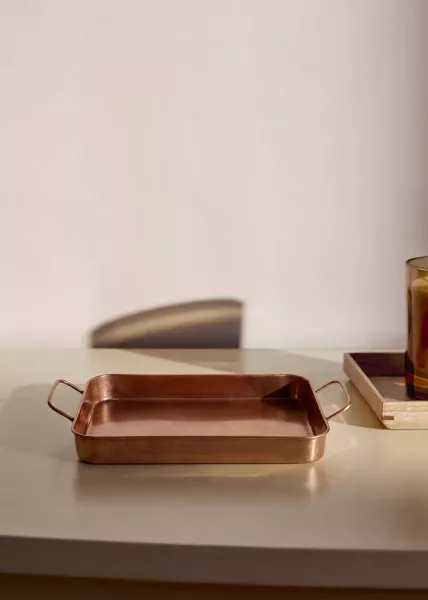 Поднос декоративный Malion из меди, 33х20