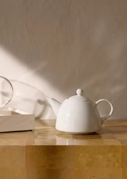 Чайник Classic, 700 мл, фарфор, белый фото №1