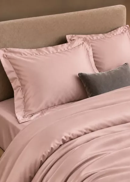 Комплект из 2 наволочек из сатина, 50х70, бледно-розовый, Blush